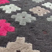 گلیم فرش گل برجسته ۴ متری|گلیم، جاجیم، گبه|خرم‌آباد, |دیوار