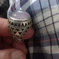 عقیق کبود یمنی دانه تراش اشگی