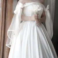 لباس عروس ساتن اروپایی|لباس|تهران, نازیآباد|دیوار