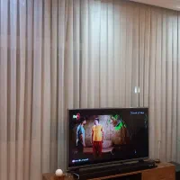 پرده حریر دوتا 6متری سفید کریستال