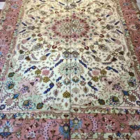 فرش دستباف جفت ۶ متری کاشمر گل ابریشم دستبافت|فرش|تهران, مولوی|دیوار