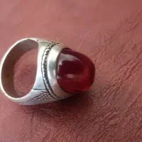 یک انگشتر   قدیمی یاقوت درشت اناری رکاب دست‌ساز|جواهرات|تهران, صادقیه|دیوار