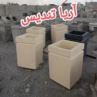 گلدان بتنی مربع بلند سطل زباله|مصالح و تجهیزات ساختمان|تهران, شهر‌زیبا|دیوار