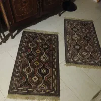 فرش دست بافت آنتیک تعدادی دکوری
