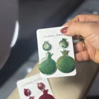 گوشواره رزین یلدایی|زیورآلات و اکسسوری|سلمان‌شهر, |دیوار