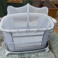گهواره برقی ماستلا تخت کنار مادر سه کاره Mastela|تخت و صندلی بچه|بندر انزلی, گلسرخ|دیوار