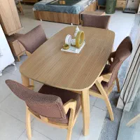 میز ناهار خوری 4 نفره طرح مینیمال روکش چوب|میز و صندلی غذاخوری|مشهد, رسالت|دیوار