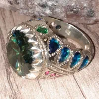 انگشترموزانایت.یاقوت.الکساندریات|جواهرات|قم, شهرک فاطمیه|دیوار