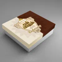 کار درکارگاه تولید جعبه شیرینی چاپ طلا کوپ