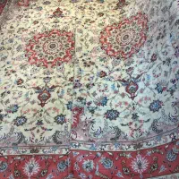 فرش دستباف جفت ۹ متری کاشمر گل ابریشم دستبافت|فرش|تهران, مولوی|دیوار