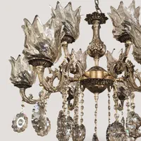 لوستر 6شاخه 12شعله تمام برنز|لوستر و چراغ آویز|تبریز, |دیوار