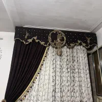 پرده با تخته نقش دار