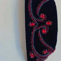 روسری و کلاه محلی لری|لباس|دهدشت, |دیوار