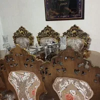 ست مبلمان استیل طلایی مشکی|مبلمان خانگی و میز عسلی|تهران, پاسداران|دیوار