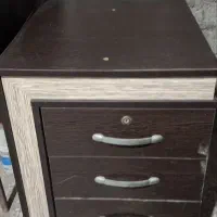 یک میز ال دار با دو تا میز کامپیوتر ایستاده|میز تحریر و کامپیوتر|بندرعباس, |دیوار