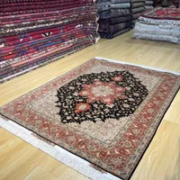 قالیچه ۳ متری پنجاه رج تبریز مشکی|فرش|تهران, سلسبیل|دیوار