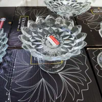 هدیه روز زن و مادر بلور پایه دار دوطبقه زیبا