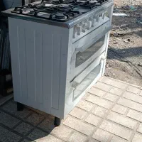 اجاق گاز طرح فر پنج شعله سالم