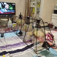 آویزچراغ،۳عددهمشکل|لوستر و چراغ آویز|اهواز, زندوکیلی|دیوار