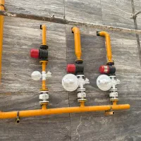 چند اکیپ لوله کش گاز آتش نشانی تاسیسات