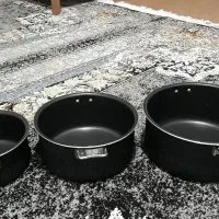 فروش یک سرویس قابلمه تفلون نو ۷ تکه