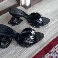 دمپایی مجلسی ورنی نگین دار ۵سانتی|کیف، کفش، کمربند|تبریز, |دیوار