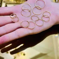 گوشواره حلقه ای از ۴میلیون طلا کم وزن