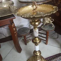 جا سیگاری برنز ایستاده قدیمی