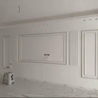 گچکاری گچ کاری لکه گیری خرده کاری، قاب بندی دیوار