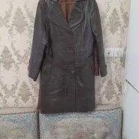 پالتو زنانه تمام چرم طبیعی گوسفندی رنگ قهوه ایی|لباس|تهران, مینیسیتی (شهرک نفت)|دیوار