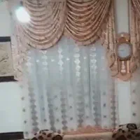 پرده حریر با والان