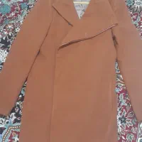 پالتو رسپینا یقه ایتالیایی رنگ شتری