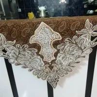 مکرومه بافی برای روی میز ناهارخوری کار دست