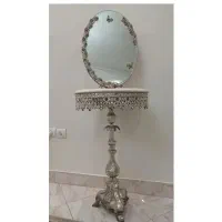 میز و آینه شمعدان ، کنسول/ میز برنز خاطره/میز تلفن