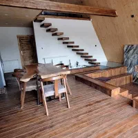 اجاره کلبه سویسی استخر روباز ابگرم|اجارهٔ کوتاهمدت ویلا و باغ|آمل, |دیوار