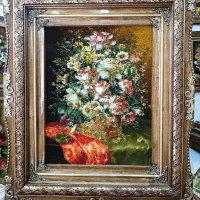 تابلو فرش دستبافت گل مناسب کادو/فروش نقد و اقساط|تابلو فرش|تهران, بوستان جنگلی لویزان|دیوار