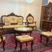مبلمان چوب گردوی درجه یک|مبلمان خانگی و میز عسلی|تهران, سید خندان (جلفا)|دیوار