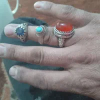 سه عددانگشترنقره فروشی وزن ۲۶گرم قیمت ۱۳ملیون