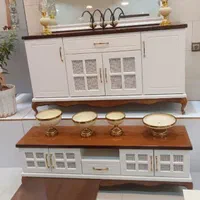 آینه و کنسول چوب راش رنگ به دلخواه شما|بوفه، ویترین، کنسول|یاسوج, |دیوار