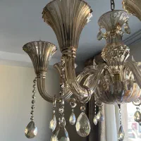 دو عدد لوستر ۸ شاخه+ دیوار کوب|لوستر و چراغ آویز|تهران, شهرک هما|دیوار