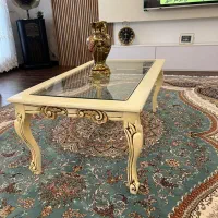 فروش یک دست مبل کلاسیک هفت نفره به همراه میز وسط|مبلمان خانگی و میز عسلی|فریدون‌کنار, |دیوار