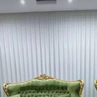 پرده تور حریر با والان ترک مخمل|پرده، رانر، رومیزی|پردیس, فاز ۲|دیوار