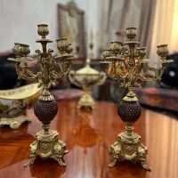 آینه میز کنسول قدیمی انتیک عتیقه ساعت شمعدان|بوفه، ویترین، کنسول|تهران, افسریه جنوبی|دیوار