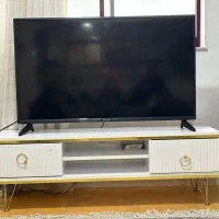 میز تلوزیون سفید طلایی