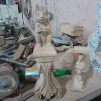 مجسمه چوبی طرح سنجاب