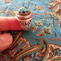 نقره  انگشترفیروزه