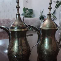 جفت دله (قوری عربی) برنجی قلمزنی مشبک کاری اصفهان