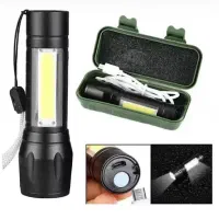 چراغ قوه زوم دار شارژی مدل فلزی به همراه کیف حمل|لامپ و چراغ|شیراز, بازار|دیوار