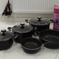 سرویس قابلمه و تابه ۸ تکه آلومینیمی|ظروف پختوپز|دورود, |دیوار