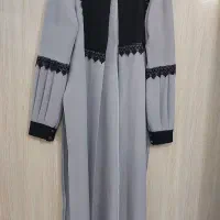 مانتو بلند طوسی رایگان